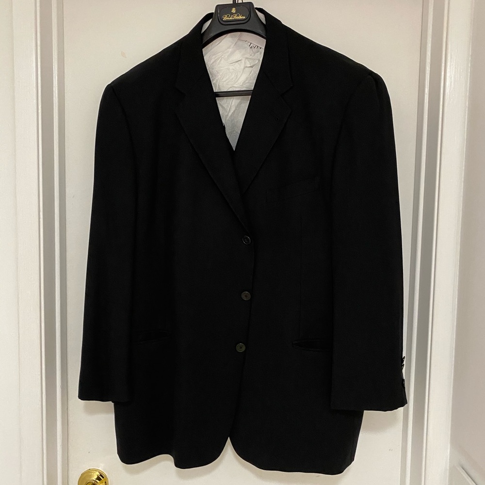 Joseph Abboud 3 Button Black Sports Coat 48R